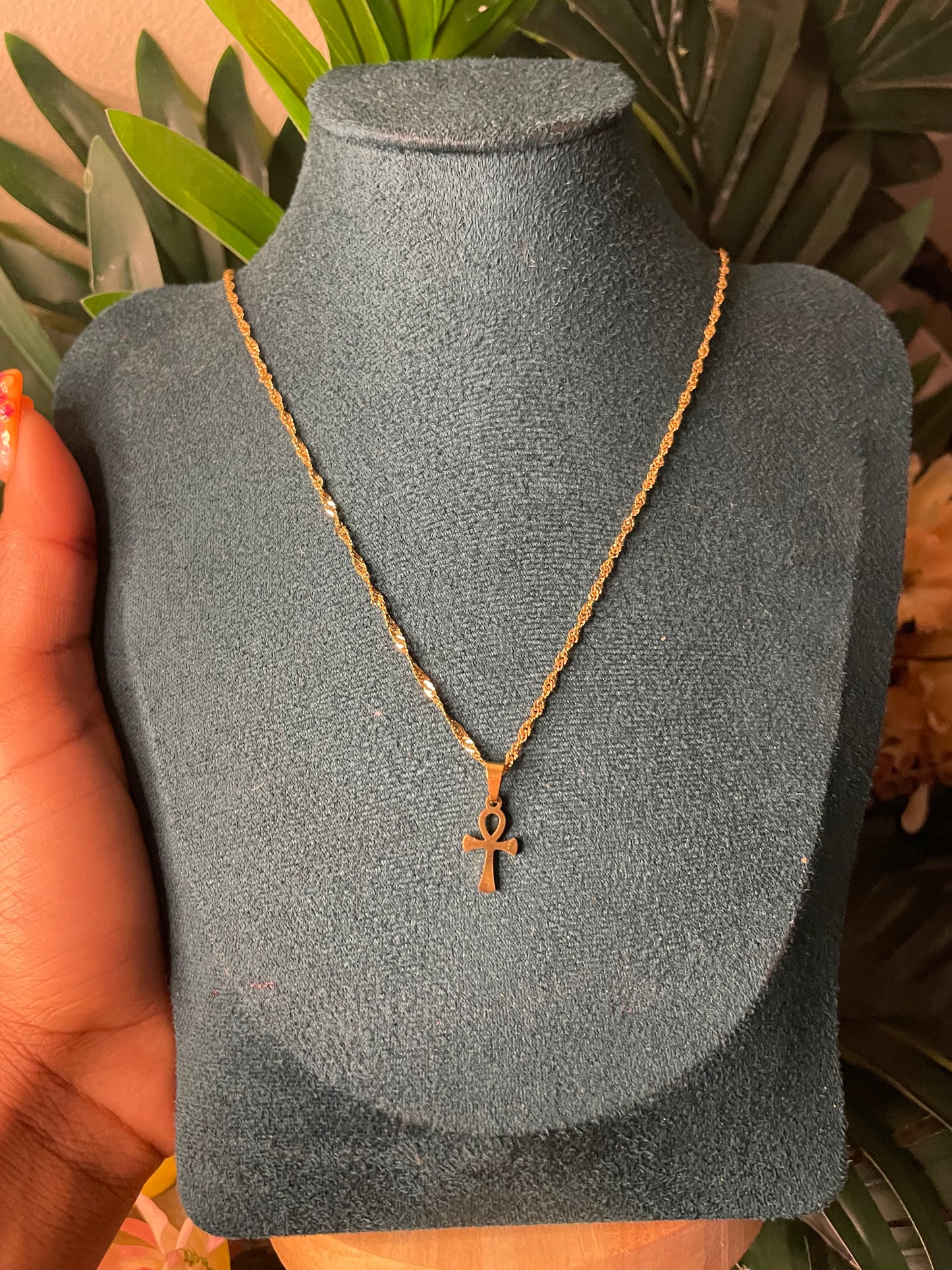 small ankh necklace