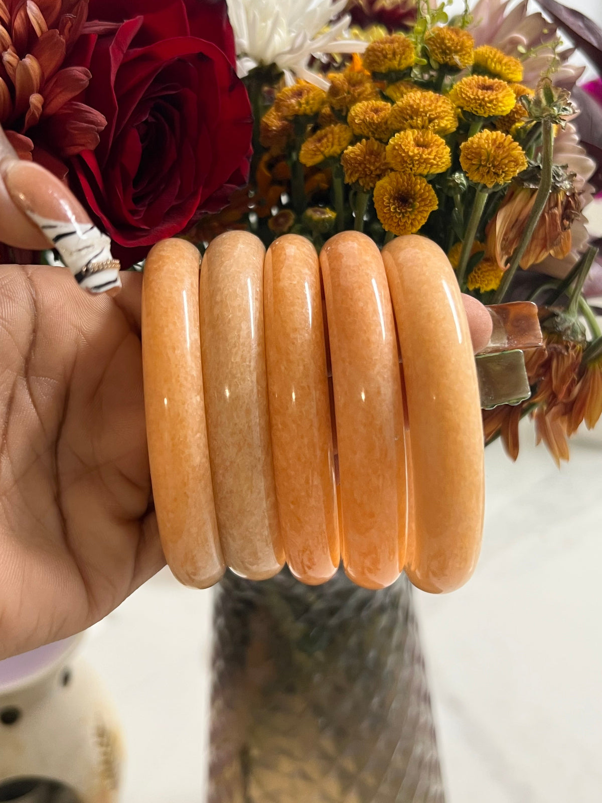 PEACHSICLE JADE BANGLE ✨🧚🏾♀️💗