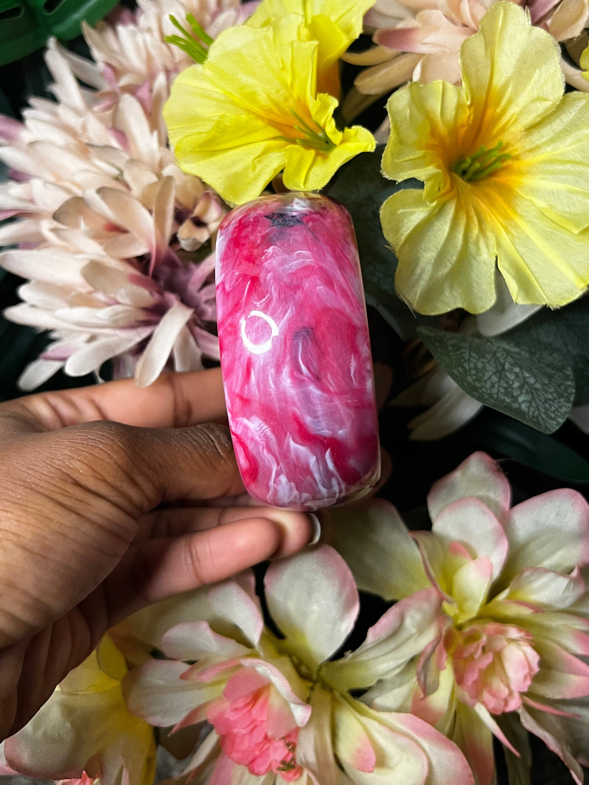 Cherry white swirl bangle ✨🧚🏾♀️