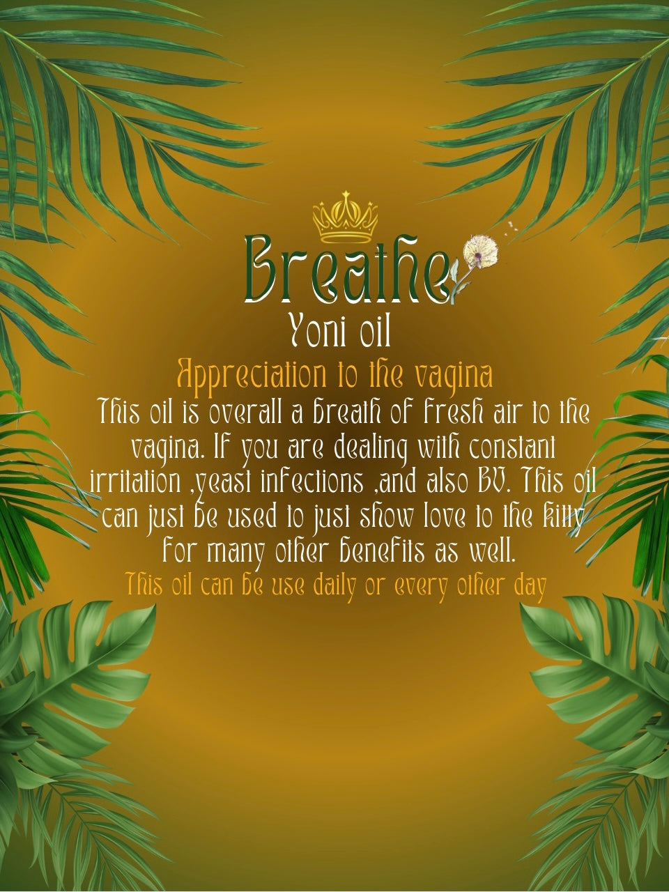 Breathe (Yoni Oil)