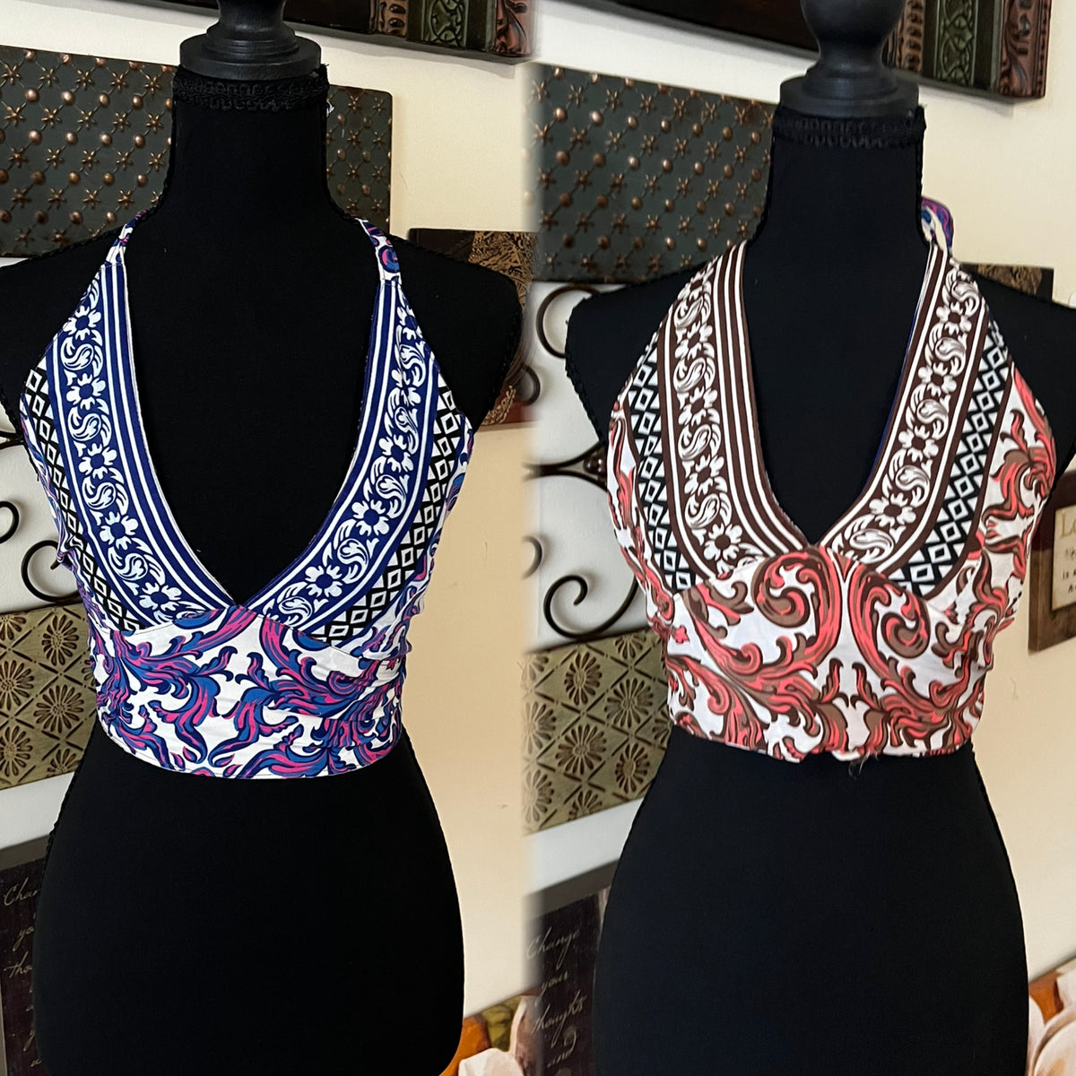 🧚🏾‍♀️✨ SILK BOHO TOPS 🧚🏾‍♀️✨ ( REVERSIBLE )