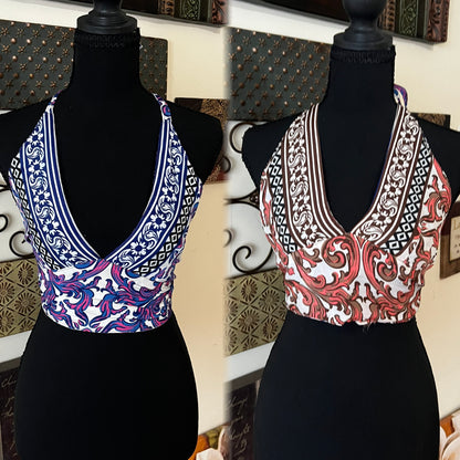 🧚🏾‍♀️✨ SILK BOHO TOPS 🧚🏾‍♀️✨ ( REVERSIBLE )