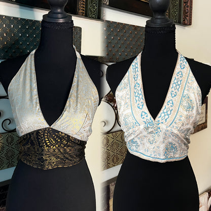 🧚🏾‍♀️✨ SILK BOHO TOPS 🧚🏾‍♀️✨ ( REVERSIBLE )