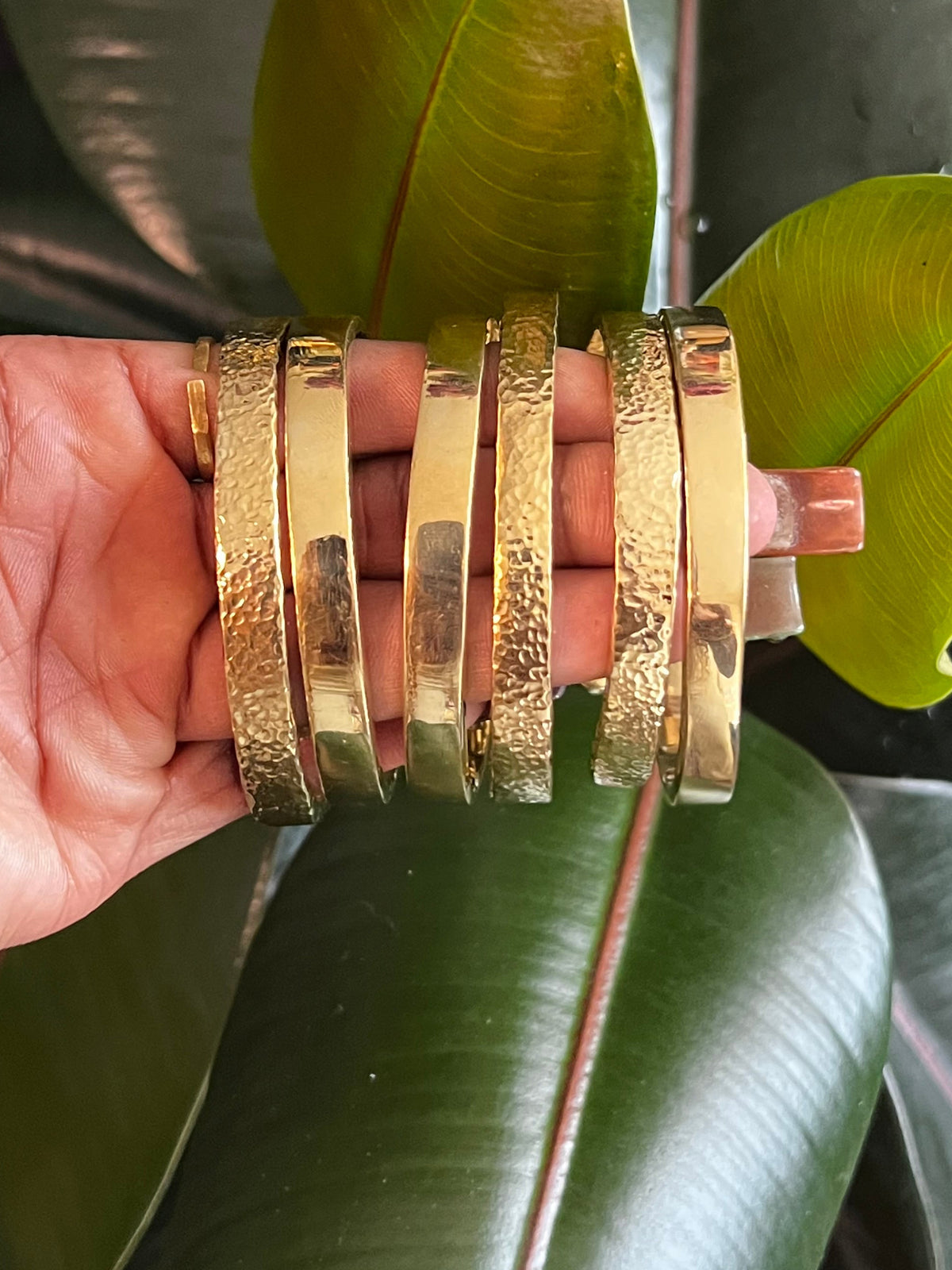2 SET BRASS COPPER BANGLES ✨