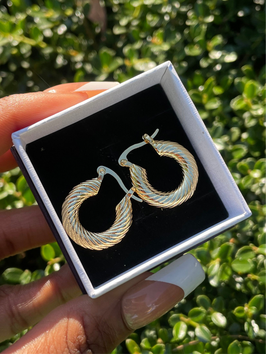 Spiral golden earrings ✨