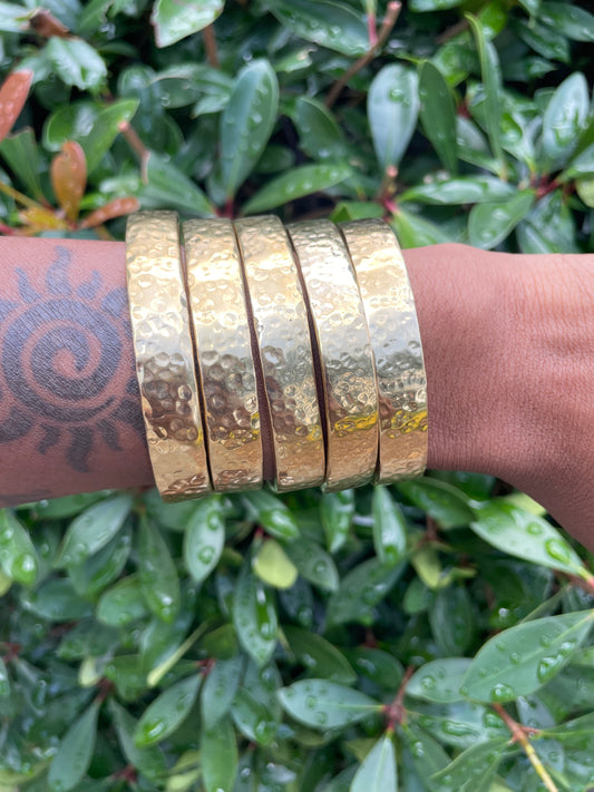 CHUNKY BRASS BRACELETS 🦋