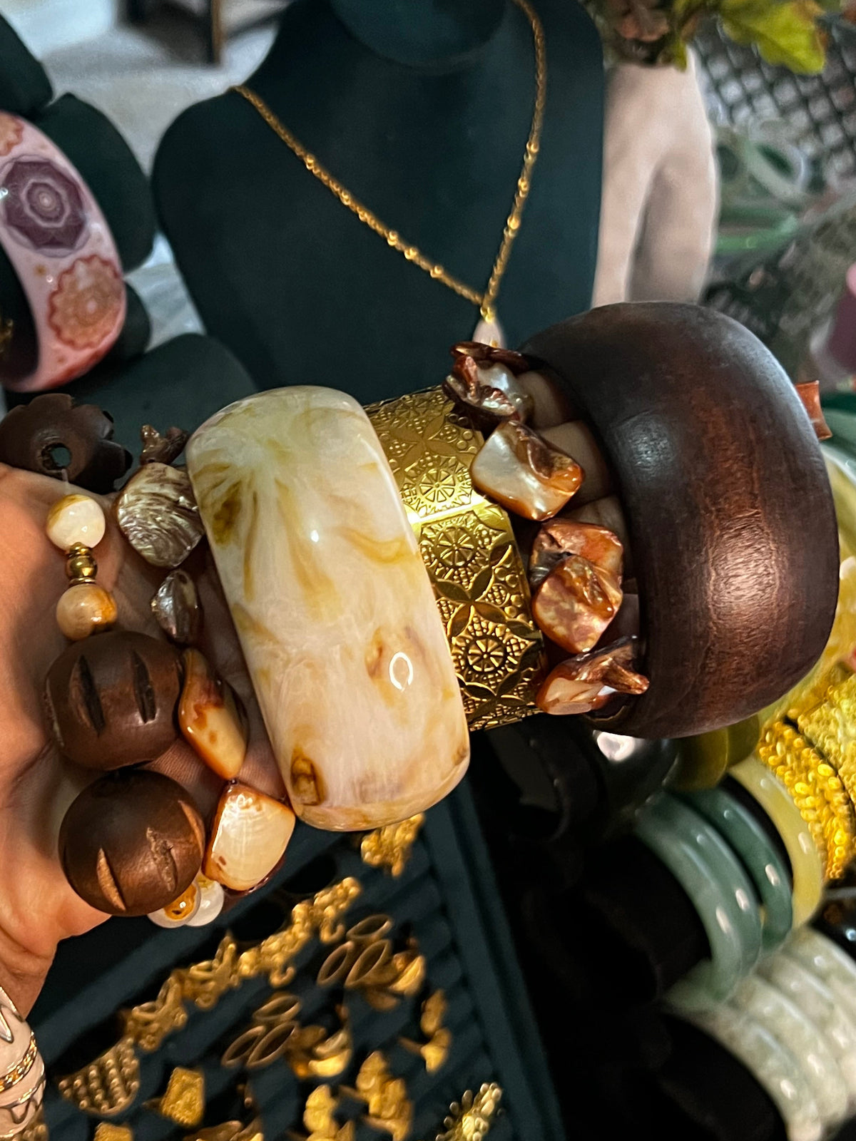 WODDEN BANGLE SET ✨🧚🏾‍♀️