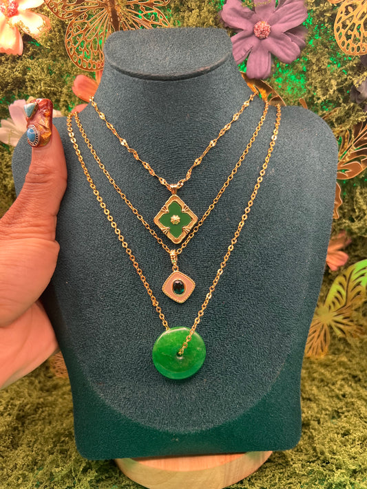 EMERALD NECKLACE SET ✨