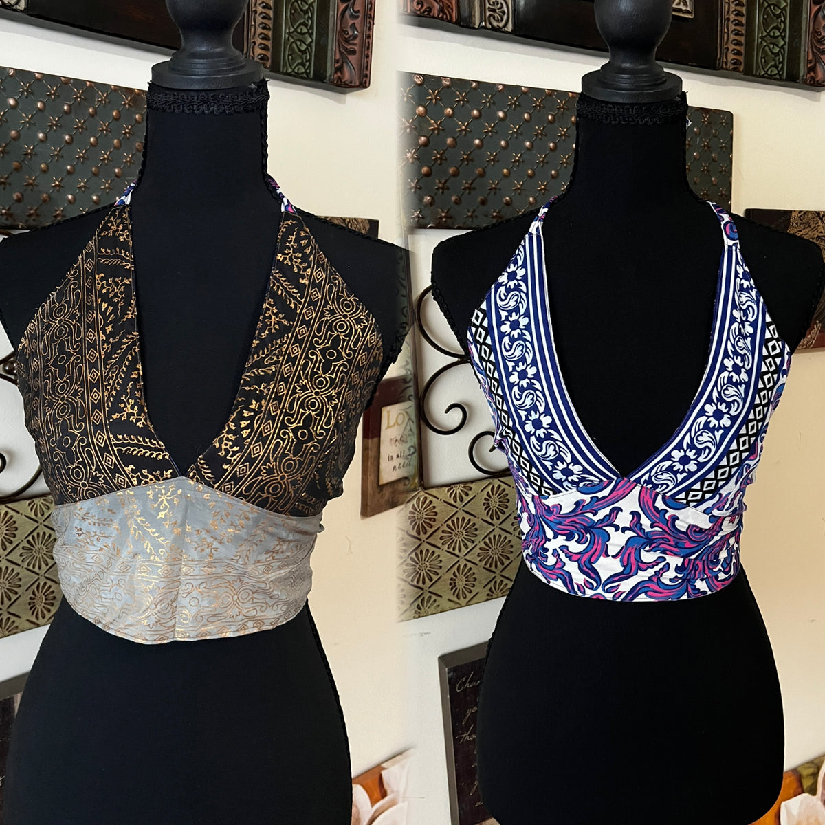 🧚🏾‍♀️✨ SILK BOHO TOPS 🧚🏾‍♀️✨ ( REVERSIBLE )