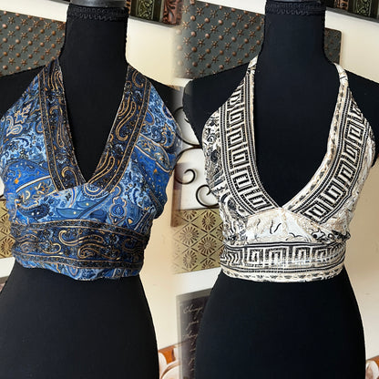 🧚🏾‍♀️✨ SILK BOHO TOPS 🧚🏾‍♀️✨ ( REVERSIBLE )