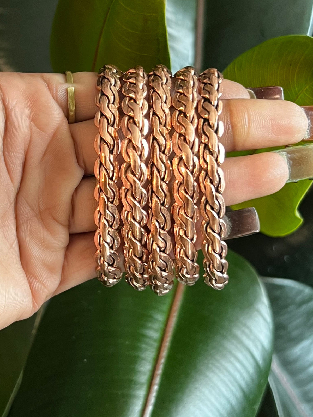 SPIRAL RED COPPER BANGLE ✨💗