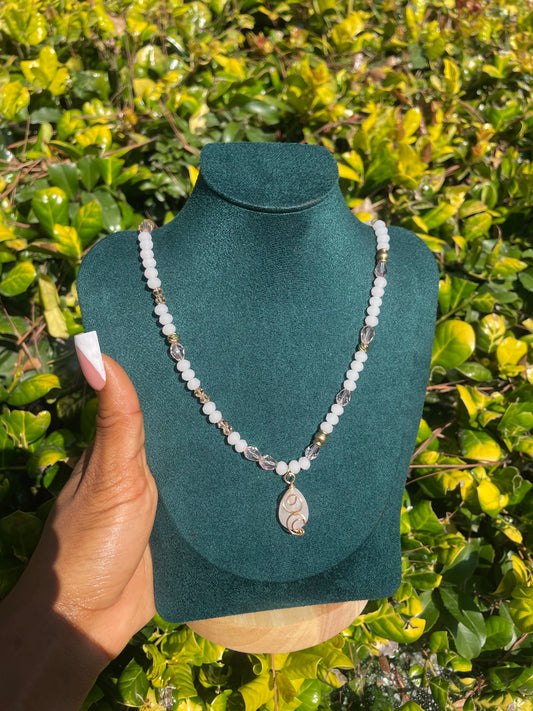 rose quartz beaded necklace 🧚🏾‍♀️✨