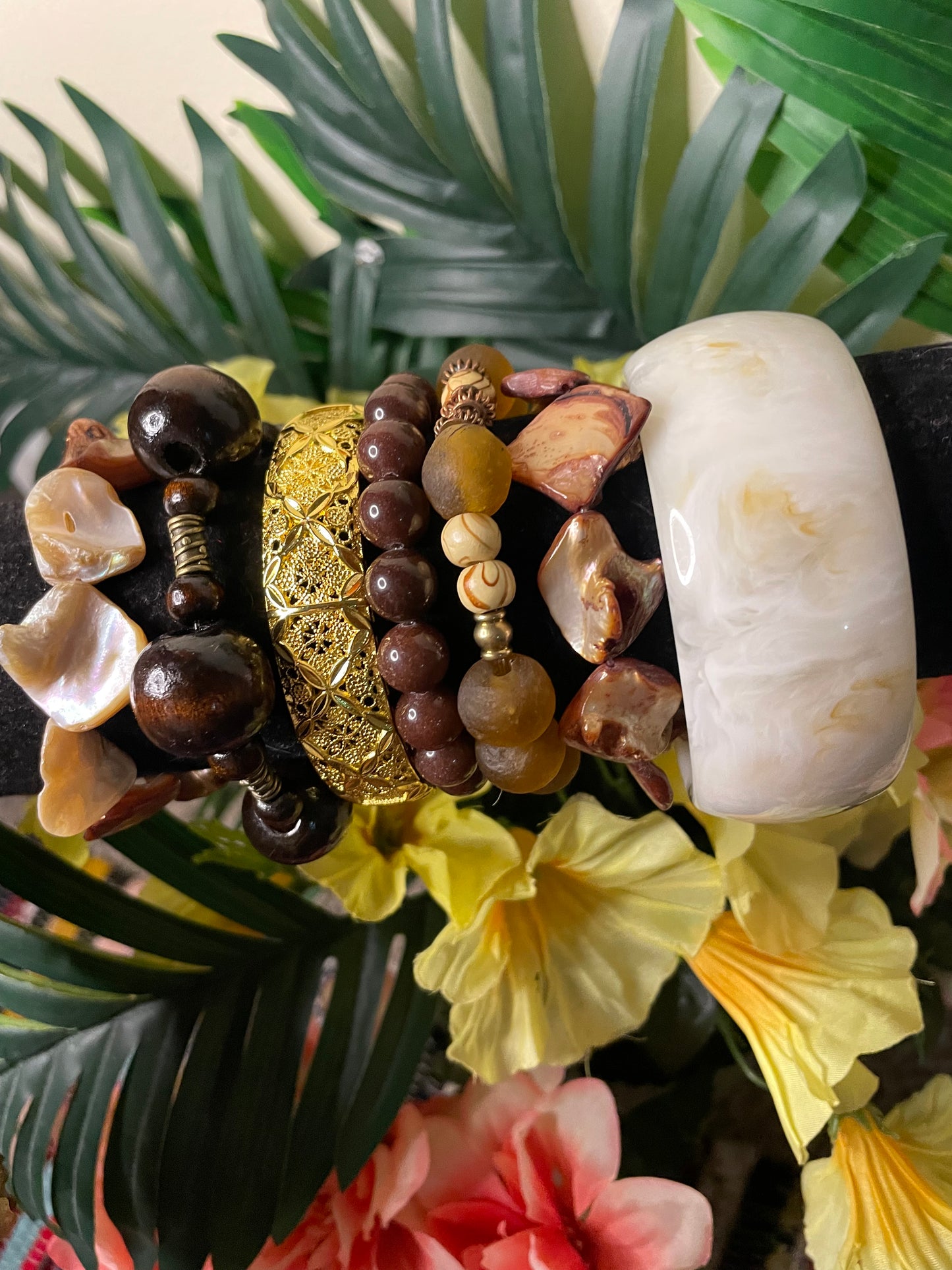 Mocha bracelet set