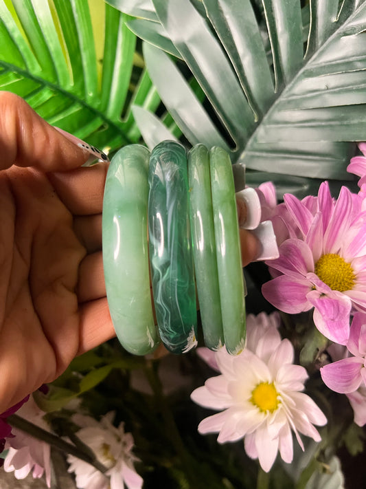 emerald bracelet set