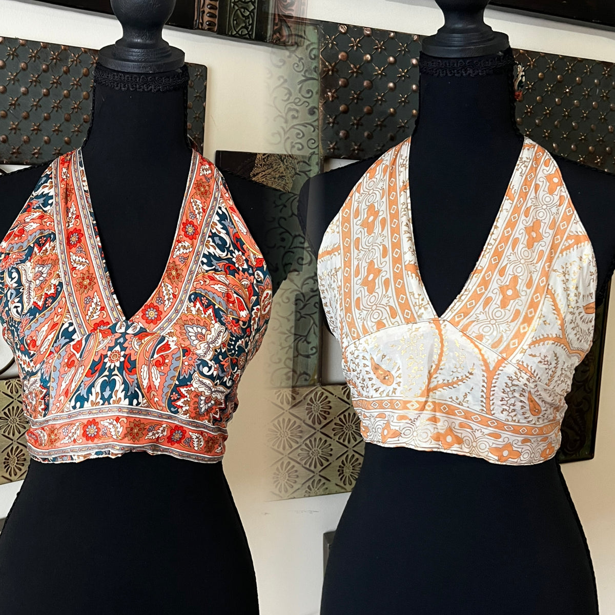 🧚🏾‍♀️✨ SILK BOHO TOPS 🧚🏾‍♀️✨ ( REVERSIBLE )