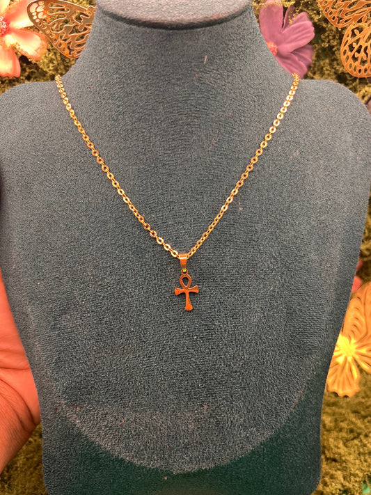 small ankh necklace