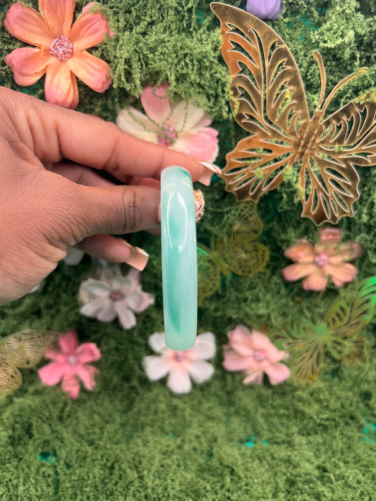 Glass teal bangle ⭐️