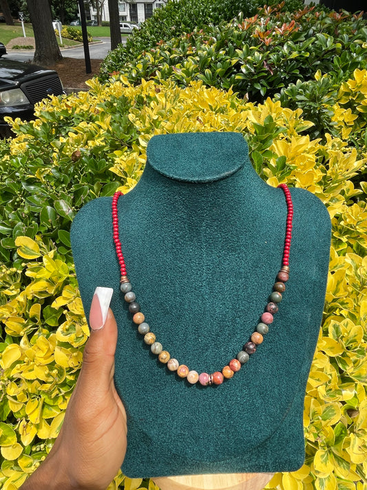 beaded necklace
