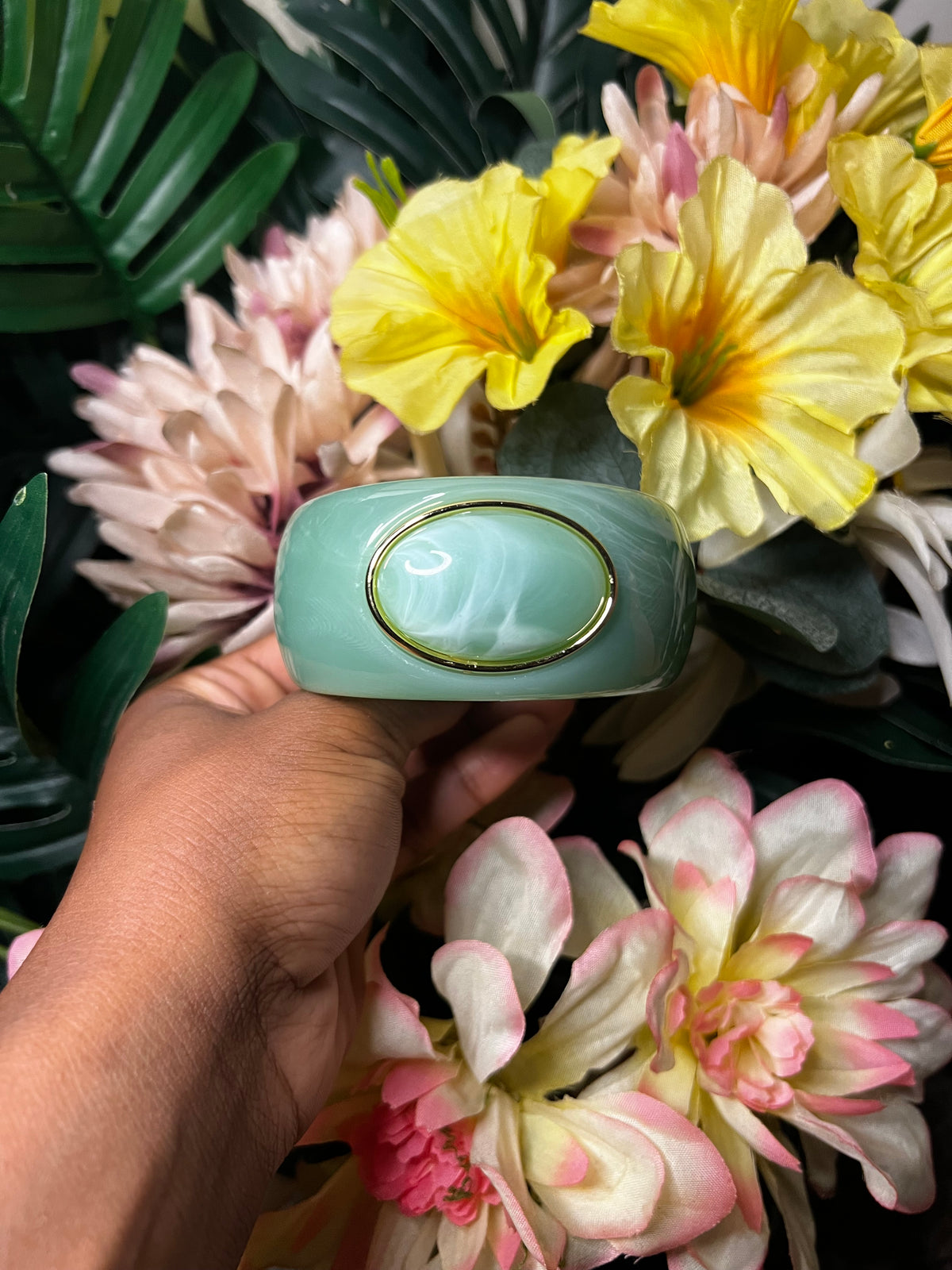 Aquamarine bangle