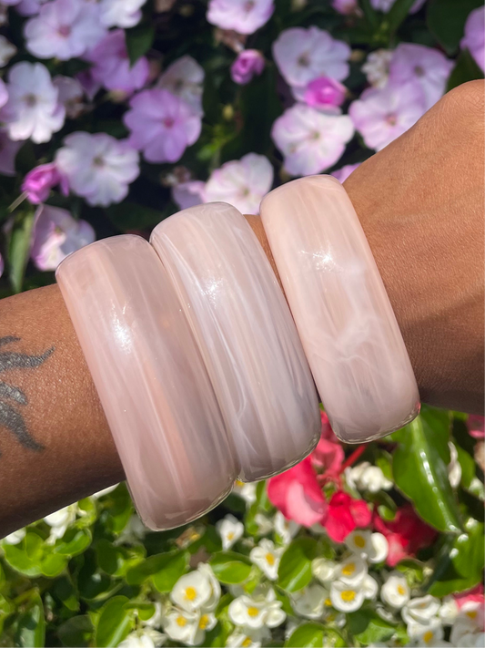 pink marble swirl bangle ✨
