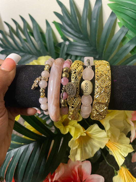 Golden coral set