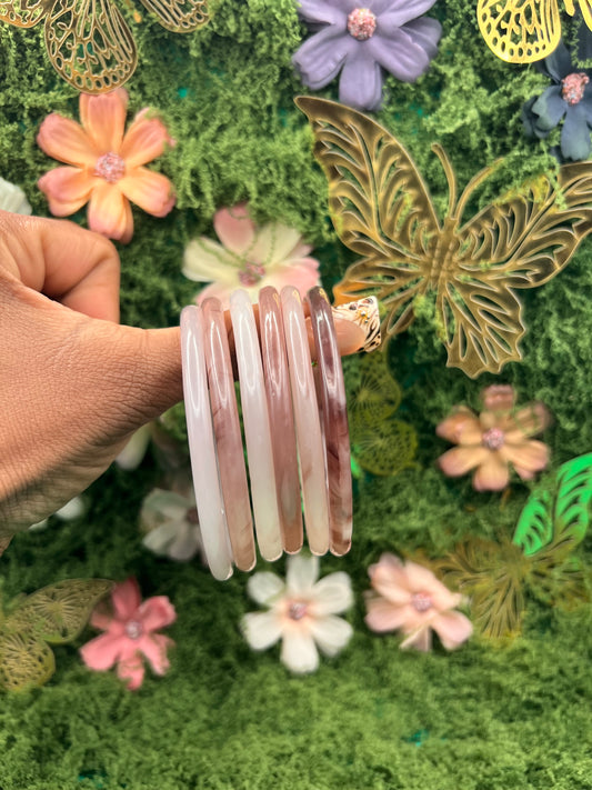 Glass purple bangle ( 2 bangle )