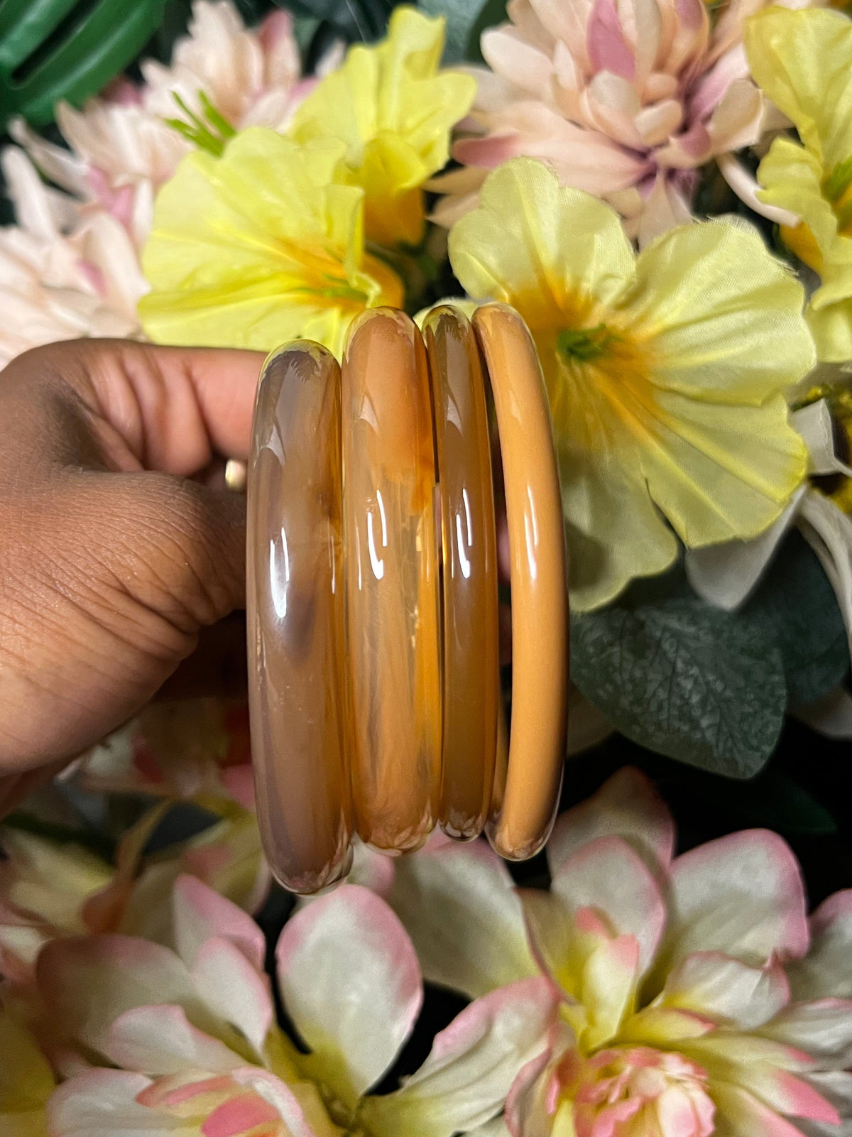 Peanut butter bangle set ✨