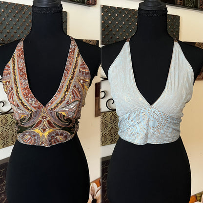 🧚🏾‍♀️✨ SILK BOHO TOPS 🧚🏾‍♀️✨ ( REVERSIBLE )