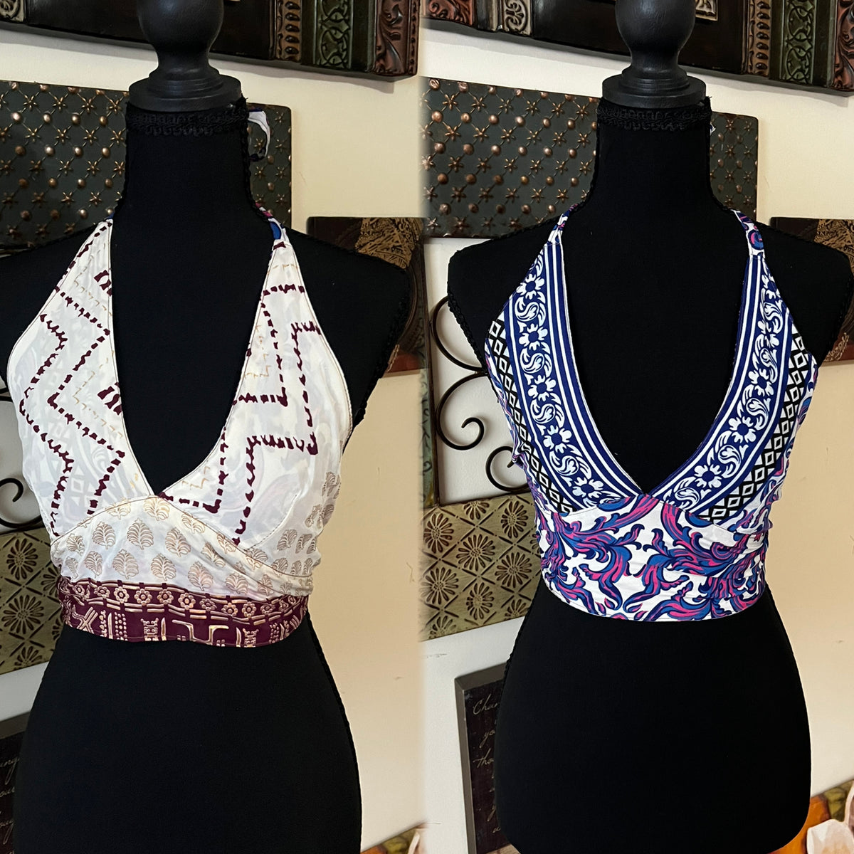 🧚🏾‍♀️✨ SILK BOHO TOPS 🧚🏾‍♀️✨ ( REVERSIBLE )