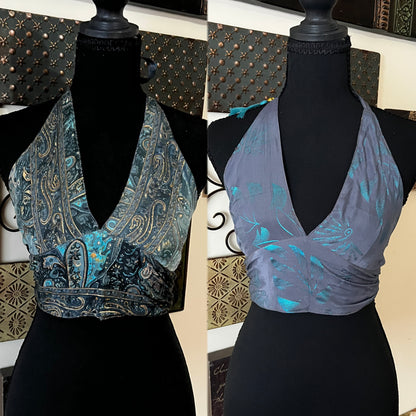 🧚🏾‍♀️✨ SILK BOHO TOPS 🧚🏾‍♀️✨ ( REVERSIBLE )