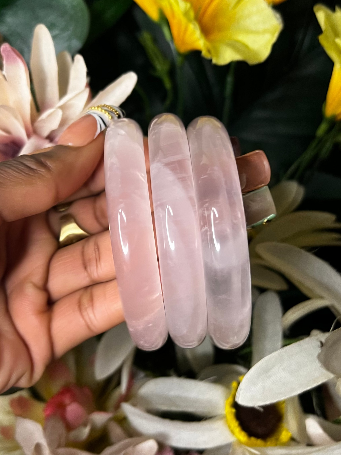 ROSE QUARTZ BANGLE 🧚🏾‍♀️👑