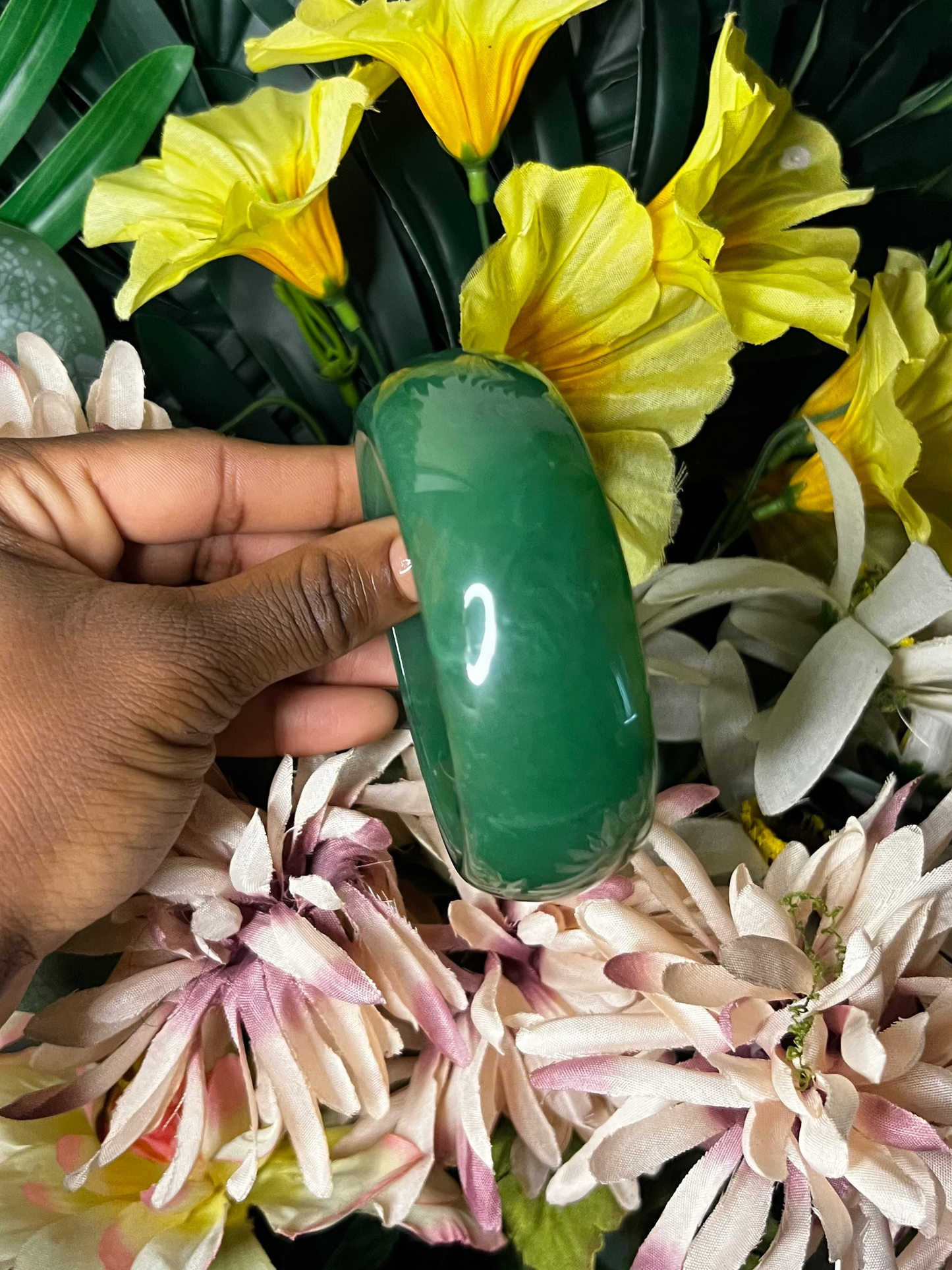 DARK GREEN BANGLE 🧚🏾‍♀️✨