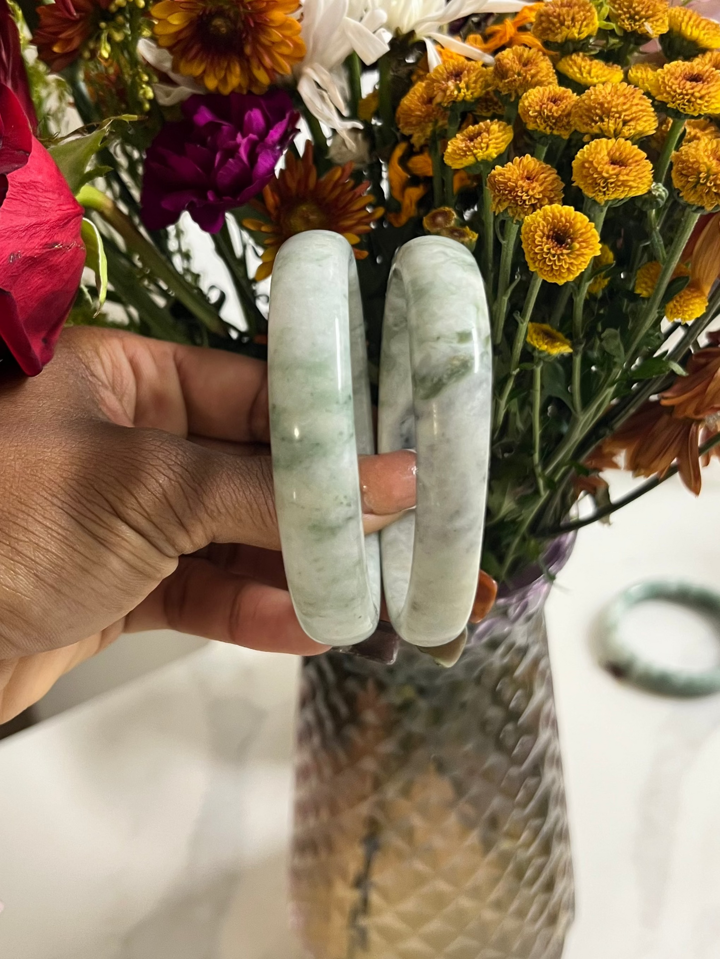 JADE BANGLE SET ( ONLY ONE ) 💗🧚🏾‍♀️✨